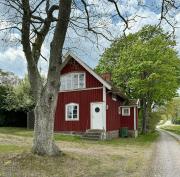Traditional Red House By The Lake In Småland