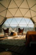 A Cozy Fireside Glamping Escape with Ridge Views