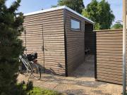 Ferienhaus vor dem Deich