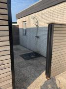 Ferienhaus vor dem Deich