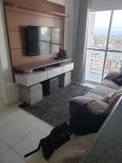 Apto 2 quartos à 2min da praia com piscina e lazer