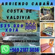 CABAÑA COSTA DE VALDIVIA- sector loncoyen