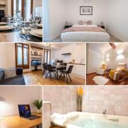 Art Déco et Spa Vue Gassendi King Size Clim