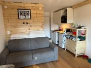 Central studio in Villars sur Ollon, Emeraude, for 3 only 100m to Bretaye ski train
