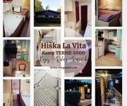 Hiška La Vita Kamp Terme 3000 Moravske Toplice vključeno 3x KOLO Športni rekviziti, Igrače