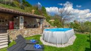 Rustic villa Pietro with panoramic view in Motovun