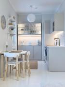 Bright and beautiful two-room design apartment