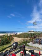 7 Apartmento em Itaúna 50m da praia com estacionamento Ducha