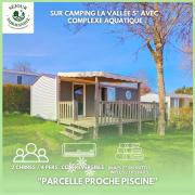 Houlgate-153- Mobilhome cosy 4 personnes Camping 5 étoiles