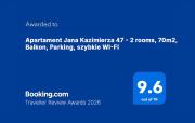 Apartament Jana Kazimierza 47 - 2 rooms, 70m2, Balkon, Parking, szybkie WI-FI