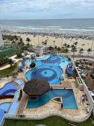 Praia Grande - Costa do Sol pé na areia frente mar