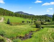 Modern barn by the creek