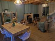 Cozy house with fireplace