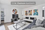250 METERS to METRO BERRI UQAM - Spacious fully equipped APARTMENTS - 1 FREE PARKING per unit - in-unit Washer & Dryer - fully stocked KITCHEN - WORKSPACE PROVIDED - FAST WIFI - 5 minute walk to the FAMOUS ST CATHERINE & ST DENIS STREET