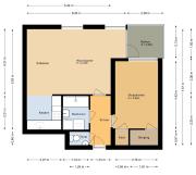 1 bedroom appartement in the center of Rotterdam