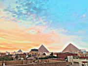 Ankh Pyramids View