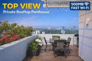 TOP VIEW PENTHOUSE Private Rooftop, Wi-Fi 500Mbps, Air Conditioning, Grill, Pool and Gym