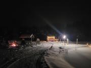 Domki nad stawem w Harszu