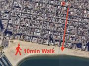 Boho 1-Bedroom Beach Condo with Mid Size Parking, AC & Laundry