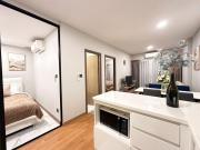 Top floor infinity pool apartment 11F complex 2BR Vacation preferred Free fitness Swimming Sauna Long-term rental