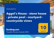 Aggels House - stone house - private pool - courtyard - countryside views