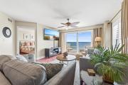 Direct oceanfront corner 22 with stunning views, huge balcony, heated pool, and garage parking