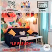Le Fleury appartement moderne 2 chambres, à côté du salon du Bourget