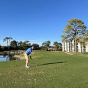 Stylish 3rd-Floor Condo with Golf Course Views
