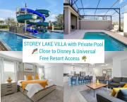 Storey Lake 4 Bedroom Lakeview Private Pool near Disney Universal SeaWorld Free Resort Access