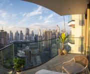 Luxury 1 Bedroom - Burj Khalifa & sea view - Sauna & Pool - High Floor