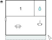 1 Bedroom Nice Apartment In Novalja