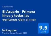 El Acuario - Primera línea y todas las ventanas dan al mar