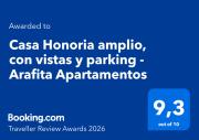 Casa Honoria amplio, con vistas y parking - Arafita Apartamentos