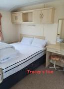 6 birthday gold caravan Towyn