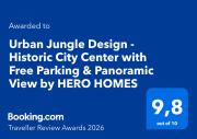 Urban Jungle Design - Historic City Center with Free Parking & Panoramic View by HERO HOMES