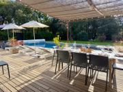 -La Garrigue Paradis-Maison de Vacances entièrement climatisée 5 chambres avec piscine-10 personnes