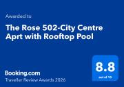 The Rose 502 - City Centre Aprt with Rooftop Pool - FREE Daily Housekeeping