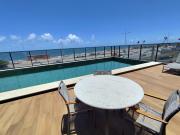 Ap Sol Nascente Vista Mar Pituba com Varanda, Orla e Praia