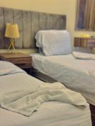 The old three pyramids night hotel