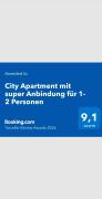 City Apartment mit super Anbindung für 1-2 Personen