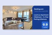 Local-Lux Premium Apartment- 2 Bedrooms Balcony -2 Private Parking