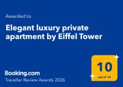 Elegant luxury private apartment by Eiffel Tower