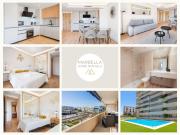 MARBELLA HOME RENTALS - Marina Banus, Puerto Banus, 2BR Modern, parking & pool