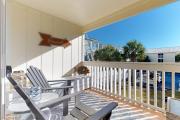Courtyard view condo with private beach access private balcony & free WiFi