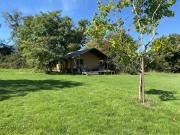 Comfort Safari Tent with Terrace on Nature Campground in France