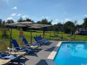 Comfort Safari Tent with Terrace on Nature Campground in France
