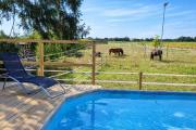 Große Ferienwohnung mit Pool & Pferden - Spielplatz am Haus