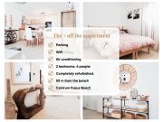 Appart 2 chambres - 50 m de la mer - parking