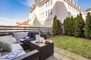 Prague Days - 1BDR Apt w Private Garden Terrace & Garage Parking