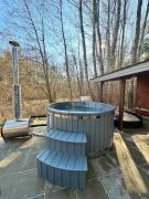 Kurort Mirowice-domek w lesie, z balią z jacuzzi i hydromasażem w cenie